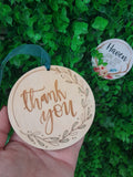 THANK YOU 10cm ornament - ADD-ON for gift boxes