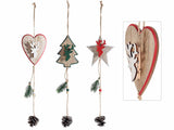 RUSTIC PINECONE Peg Ornaments - 3 Assorted