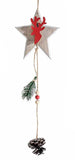 RUSTIC PINECONE Peg Ornaments - 3 Assorted