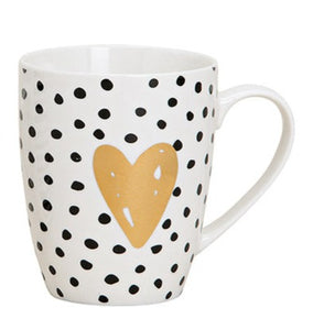 Doodle Heart Mug !! LAST DOTTED 1 LEFT !!