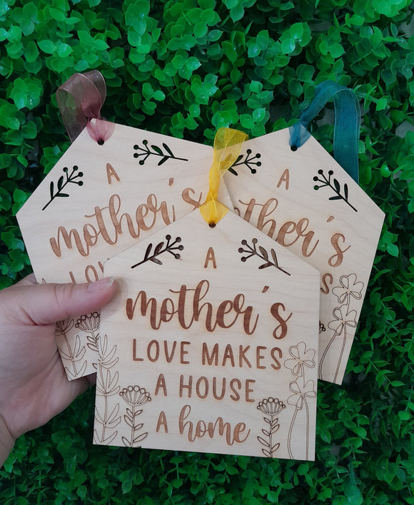 A MOTHER'S LOVE...handmade wooden ornament