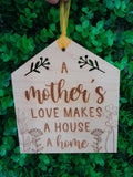 A MOTHER'S LOVE...handmade wooden ornament