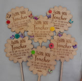 THANK YOU - TEACHER plant stakes (2 Designs)