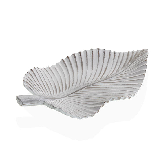Leaf Centerpiece  - 35cm (DISTRESSED WHITE)