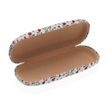 RED HEARTS FLORAL Glasses Case