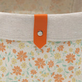 VINTAGE FLORAL Baskets - Set of 3  (ORANGE)