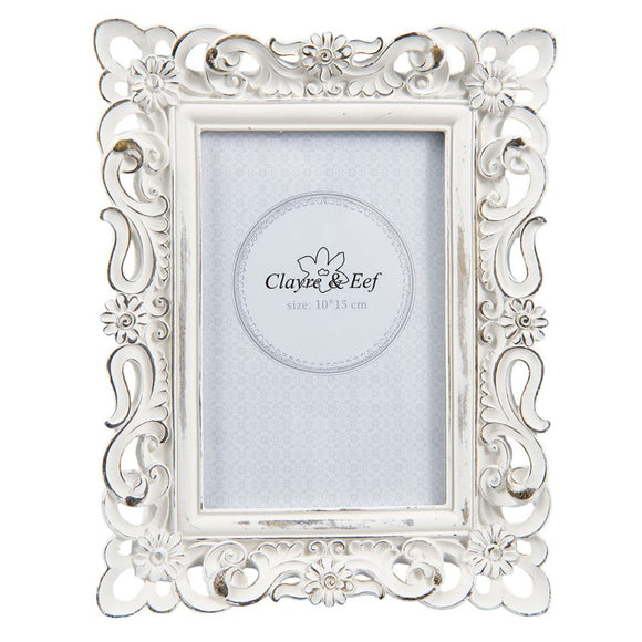 Ornate White Photo Frame