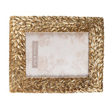 Gold Leaves Photo Frame