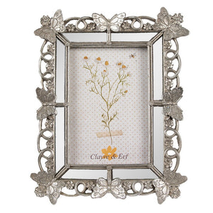 Silver Butterfly Photo Frame