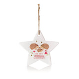 1st CHRISTMAS AS GRANDPARENTS - Ceramic Star Ornament