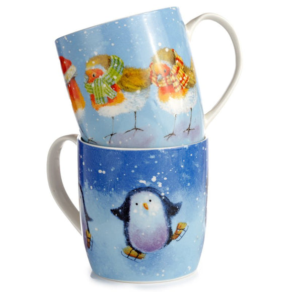 Robins & Penguins - Mug Set