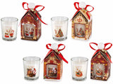 CHRISTMAS WISHES Glass Candle Pot (18hrs)