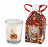 CHRISTMAS WISHES Glass Candle Pot (18hrs)