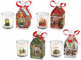 CHRISTMAS MARKET Glass Candle Pot (18hrs)
