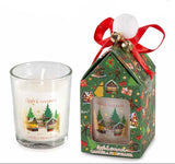 CHRISTMAS MARKET Glass Candle Pot (18hrs)