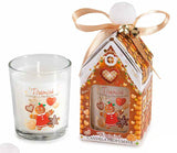 GINGERBREAD HOUSE Glass Candle Pot (18hrs)