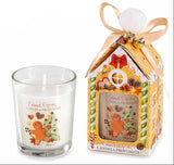 GINGERBREAD HOUSE Glass Candle Pot (18hrs)