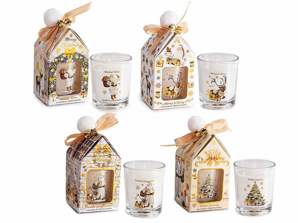 WINTER WONDERLAND Glass Candle Pot (18hrs)