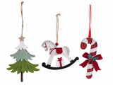 Felt Ornament (3 assorted)