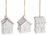 Porcelain HOUSE Ornament - 7cm (3 assorted)