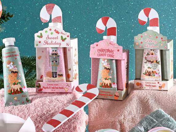 CANDY CANE LANE - Hand Cream & Nail File Set