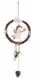 GLITTERED ANGEL Wreaths (2 assorted)    !! LAST 1 LEFT !!