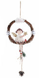 GLITTERED ANGEL Wreaths (2 assorted)    !! LAST 1 LEFT !!