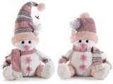 Snowman Plush Decor - PINK    !! LAST 1 LEFT !!