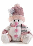 Snowman Plush Decor - PINK    !! LAST 1 LEFT !!