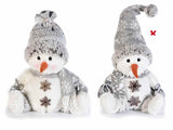 Snowman Plush Decor - GREY   !! LAST 1  LEFT !!