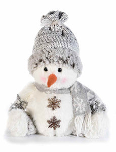 Snowman Plush Decor - GREY   !! LAST 1  LEFT !!