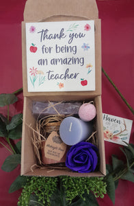 THANK YOU FOR BEING AN AMAZING TEACHER  - Gift Box  (sign)
