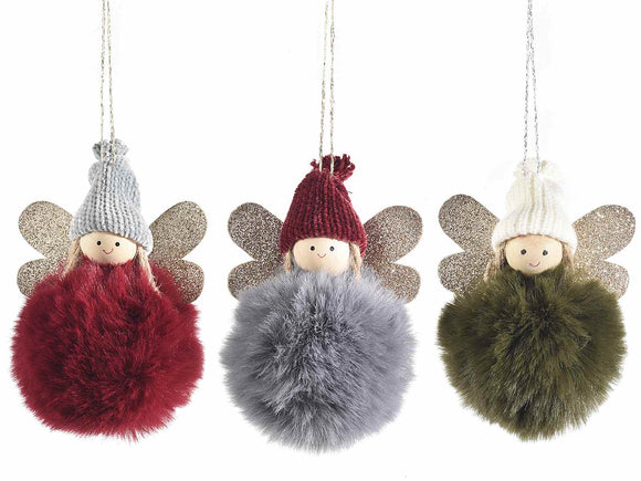 POMPOM DOLLS - 3 Assorted