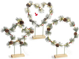 PINE WREATH - Light-Up Decoration    !! LAST 1 STAR & LAST 1 ROUND LEFT !!