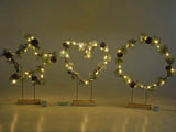 PINE WREATH - Light-Up Decoration    !! LAST 1 STAR & LAST 1 ROUND LEFT !!