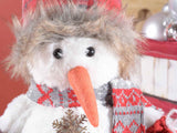 Snowman Plush Decor - RED  !! LAST 1 LEFT !!