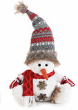 Snowman Plush Decor - RED  !! LAST 1 LEFT !!