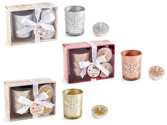 SNOWFLAKE Candle holder sets