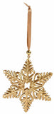 GOLD SNOWFLAKE - Hanging Ornament (metal)