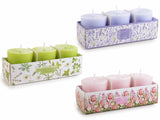 FLORAL GARDEN - Set Scented Candle Pots