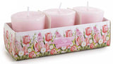 FLORAL GARDEN - Set Scented Candle Pots