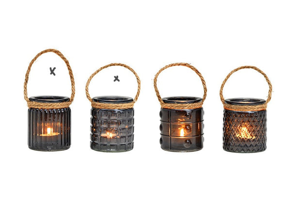 Black Glass Lanterns