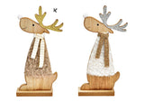 WOOLLY ELK Ornament - 2 assorted