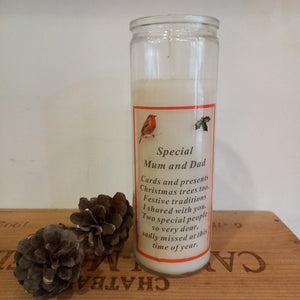 Special Mum & Dad Memorial Candle