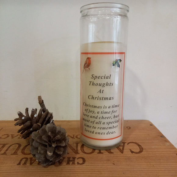 Special Thoughts at Christmas Memorial Candle