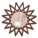 Wooden Sun Mirror + Light