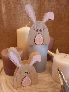 Pink Polka Easter Bunny