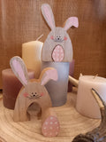 Pink Polka Easter Bunny