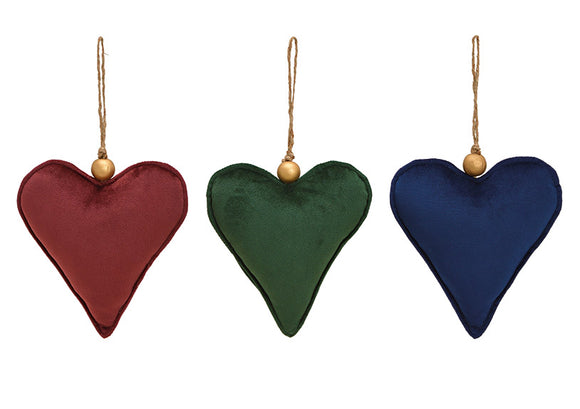 Velvet Heart Ornament - 18cm