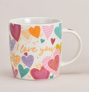 Doodle Hearts Mugs